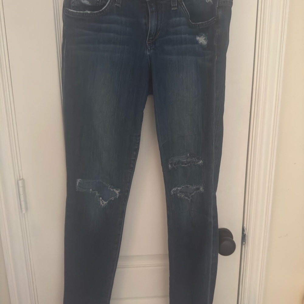 Joe's Jeans Blue Skinny Distressed Denim